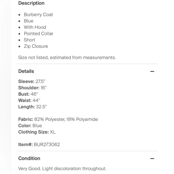 Burberry Coat with hood. - Picture 4 of 6